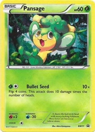 Pansage BW11  - Holofoil Black and White Promos - Promo