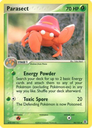 Parasect 043  FireRed & LeafGreen - Uncommon