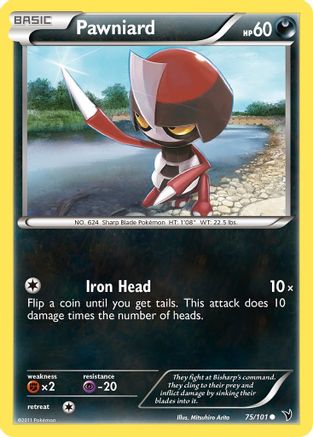 Pawniard (75) (75) 075  - Reverse Holofoil Noble Victories - Common