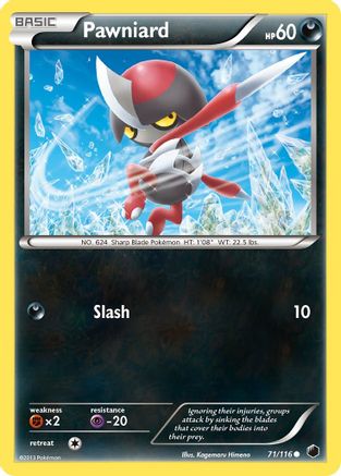 Pawniard (71) (71) 071  - Reverse Holofoil Plasma Freeze - Common