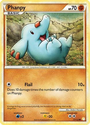 Phanpy 077/123  - Reverse Holofoil HeartGold SoulSilver - Common