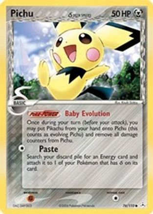 Pichu (Delta Species) 076/110  Holon Phantoms - Common
