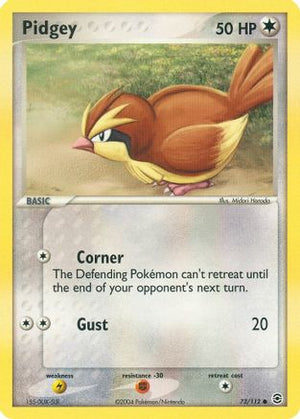Pidgey 073/112  - Reverse Holofoil FireRed & LeafGreen - Common