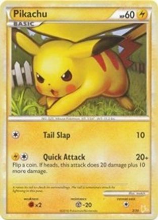 Pikachu (#2) (#2) 002  HGSS Trainer Kit Gyarados & Raichu - Common