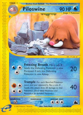 Piloswine (24) (24) 024  Skyridge - Rare