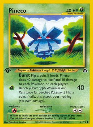 Pineco 061/75  - 1st Edition Neo Discovery - Common