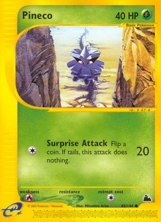 Pineco (85) (85) 085  - Reverse Holofoil Skyridge - Common