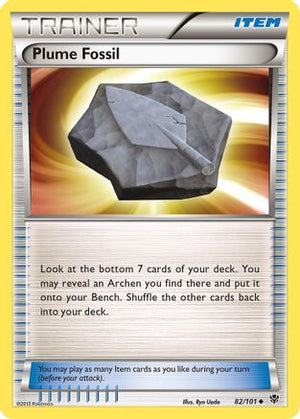 Plume Fossil 082/101  - Reverse Holofoil Plasma Blast - Uncommon