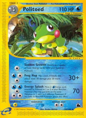Politoed (25) (25) 025  Skyridge - Rare