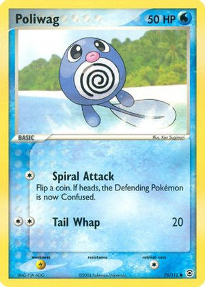 Poliwag 075/112  - Reverse Holofoil FireRed & LeafGreen - Common