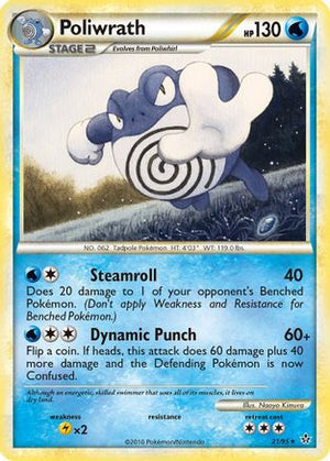 Poliwrath 021  Unleashed - Rare