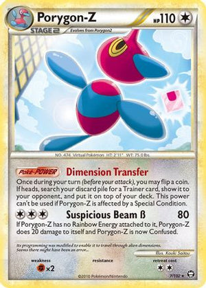 Porygon-Z 007  - Reverse Holofoil Triumphant - Holo Rare