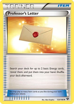 Professor's Letter 123/146  XY Base Set - Uncommon