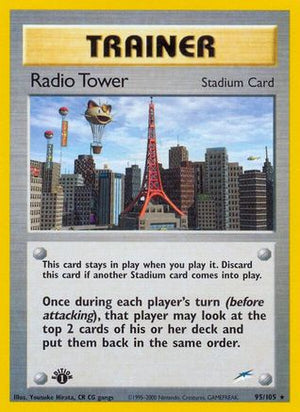 Radio Tower 95/105  - 1st Edition Neo Destiny - Rare