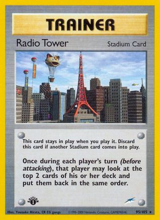 Radio Tower 95/105  - 1st Edition Neo Destiny - Rare