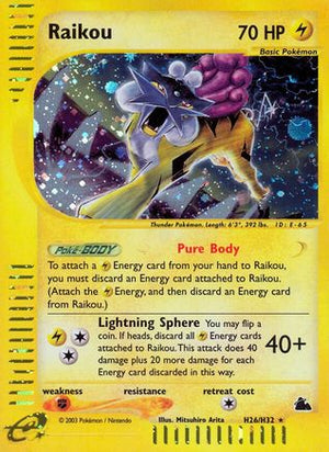 Raikou (H26) (H26) H26  - Holofoil Skyridge - Holo Rare