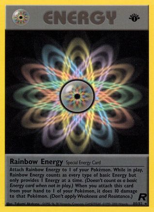 Rainbow Energy 80/82  - 1st Edition Team Rocket - Rare