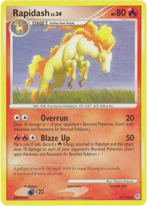Rapidash 059  Diamond and Pearl - Uncommon