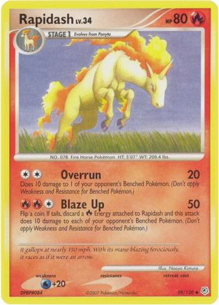 Rapidash 059  Diamond and Pearl - Uncommon