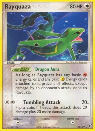 Rayquaza 022/107  Deoxys - Rare