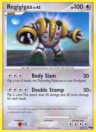 Regigigas 004  - Holofoil POP Series 9 - Rare
