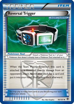 Reversal Trigger (Team Plasma) 086/101  - Reverse Holofoil Plasma Blast - Uncommon