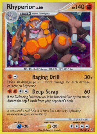 Rhyperior 010  - Reverse Holofoil Supreme Victors - Holo Rare