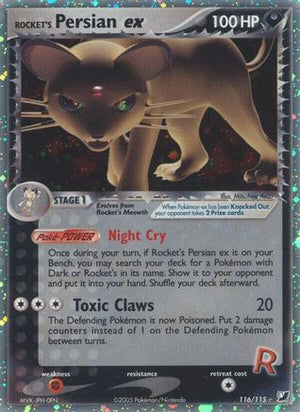 Rocket's Persian ex 116  - Holofoil Unseen Forces - Secret Rare
