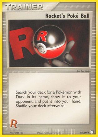 Rocket's Poke Ball 089/109  Team Rocket Returns - Uncommon