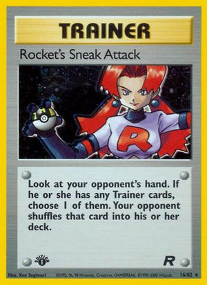 Rocket's Sneak Attack 16/82  - 1st Edition Holofoil Team Rocket - Holo Rare