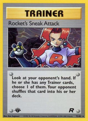 Rocket's Sneak Attack 72/82  - 1st Edition Team Rocket - Rare
