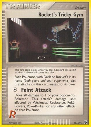 Rocket's Tricky Gym 090  - Reverse Holofoil Team Rocket Returns - Uncommon