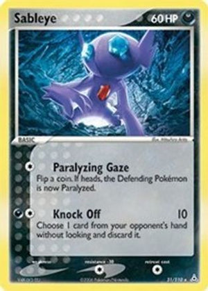 Sableye 031  - Reverse Holofoil Holon Phantoms - Rare