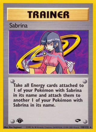 Sabrina 110/132  - 1st Edition Gym Challenge - Rare