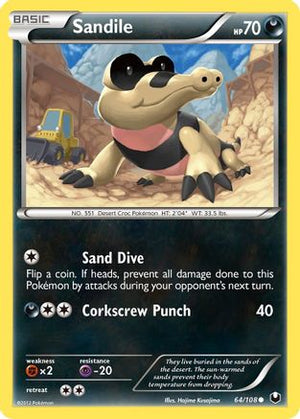 Sandile 064  - Reverse Holofoil Dark Explorers - Common