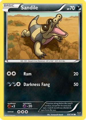 Sandile 069  - Reverse Holofoil XY Base Set - Common