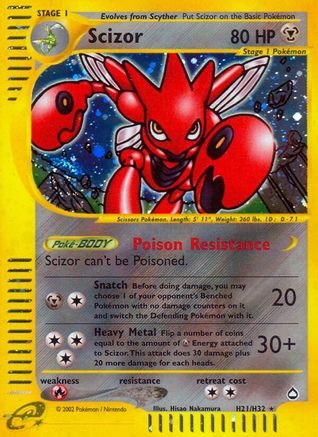 Scizor (H21) (H21) H21  - Holofoil Aquapolis - Holo Rare