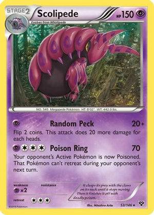 Scolipede 053  XY Base Set - Rare