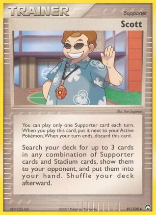 Scott 081/108  - Reverse Holofoil Power Keepers - Uncommon