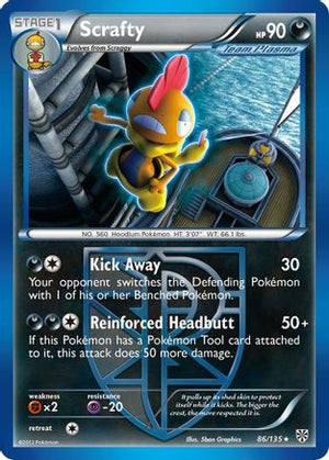 Scrafty (Team Plasma) 086  Plasma Storm - Rare