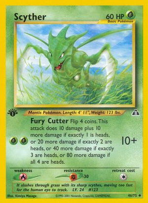 Scyther 46/75  - 1st Edition Neo Discovery - Uncommon