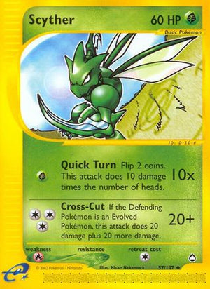 Scyther (57) (57) 057  Aquapolis - Uncommon