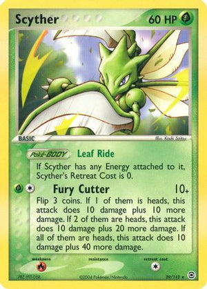 Scyther 029  FireRed & LeafGreen - Rare