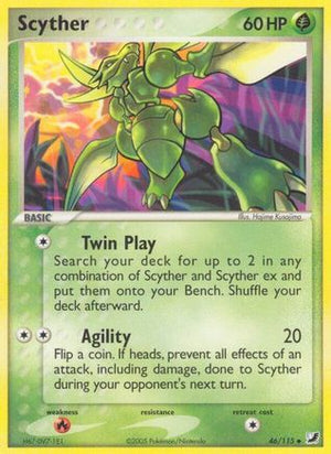 Scyther 046  - Reverse Holofoil Unseen Forces - Uncommon