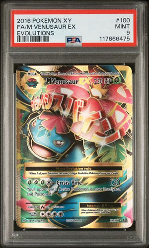 PSA 9 M Venusaur EX 100/108 - XY Evolutions (6475)