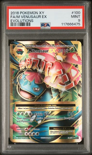 PSA 9 M Venusaur EX 100/108 - XY Evolutions (6475)