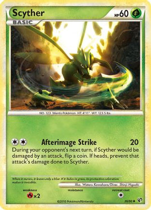 Scyther (36) (36) 036/90  - Reverse Holofoil Undaunted - Uncommon