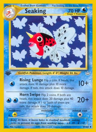 Seaking 37/64  - 1st Edition Neo Revelation - Uncommon