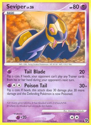 Seviper 052  - Reverse Holofoil Great Encounters - Uncommon