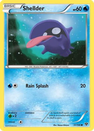 Shellder 031  XY Base Set - Common